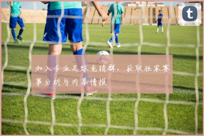 加入专业足球竞猜群,获取独家赛事分析与内幕情报